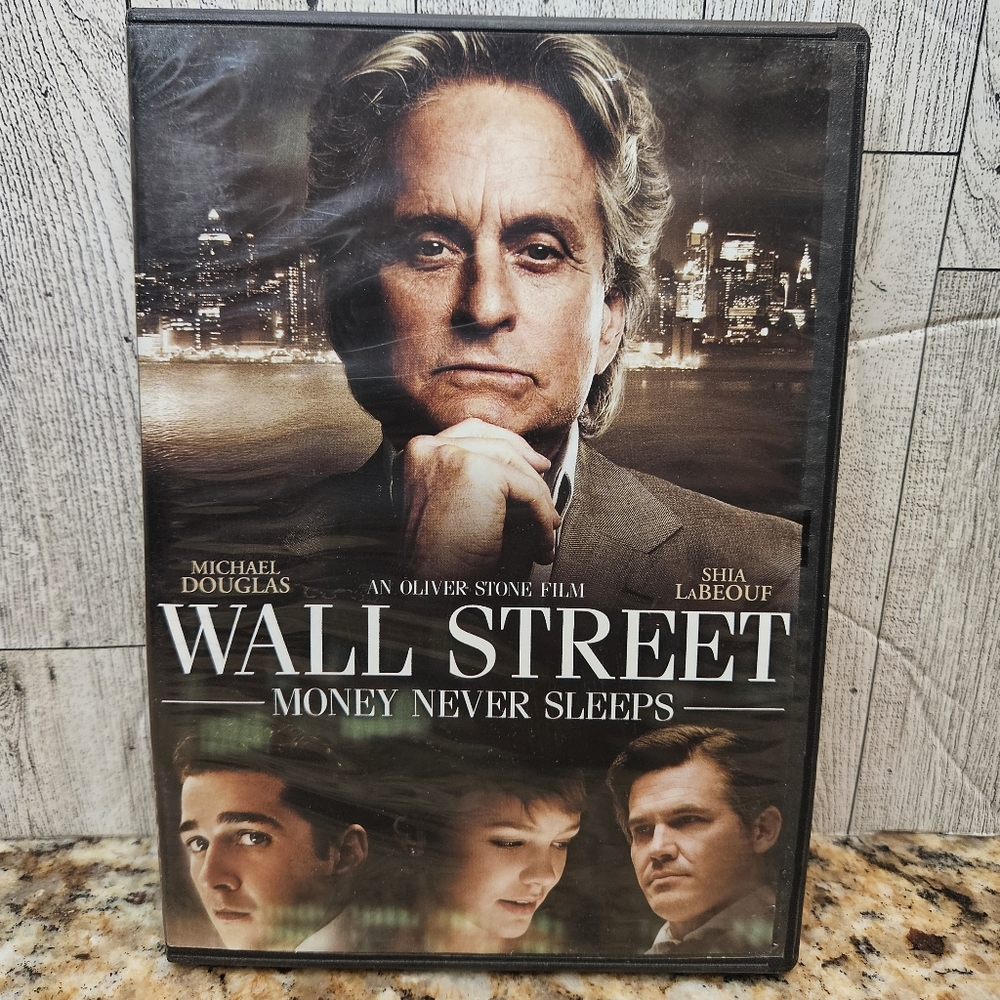 Wall Street DVD Michael Douglas Shia LaBeouf Money Never Sleeps